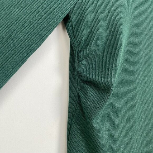 REVOLVE Lover+Friends Womens Small Green Ribbed Open Back Knit Top Bell Sleeve - Picture 10 of 13